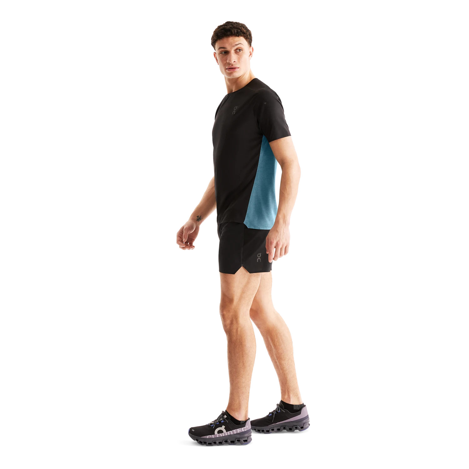 On Running ON Mens Performance SS Tee - Black/Wash 4 On Running ON Mens Performance SS Tee - Black/Wash - Image 4