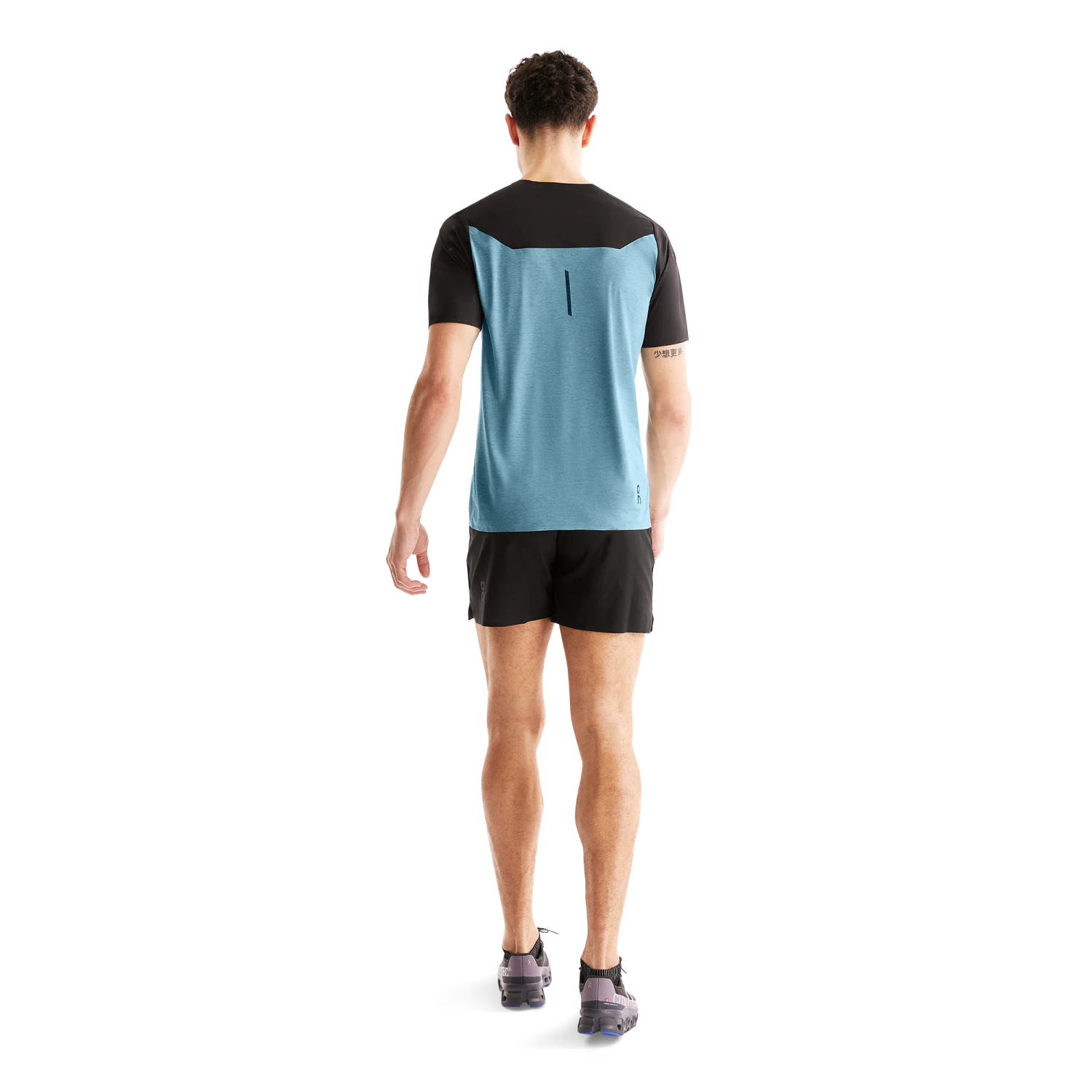 On Running ON Mens Performance SS Tee - Black/Wash 2 On Running ON Mens Performance SS Tee - Black/Wash - Image 2