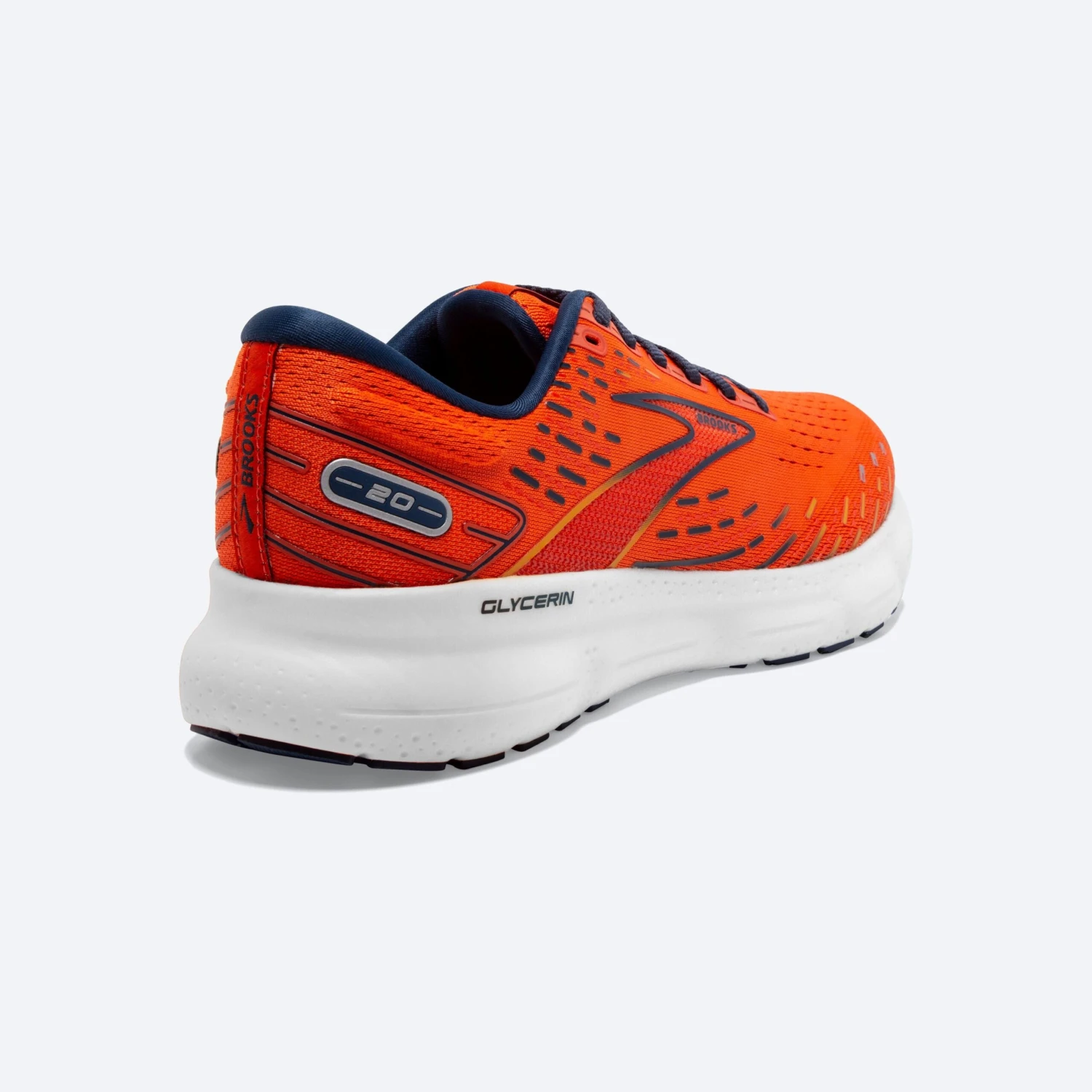 Brooks Mens Glycerin 20 - Orange/Titan/Flame - Neutral 5 Brooks Mens Glycerin 20 - Orange/Titan/Flame - Neutral - Image 5
