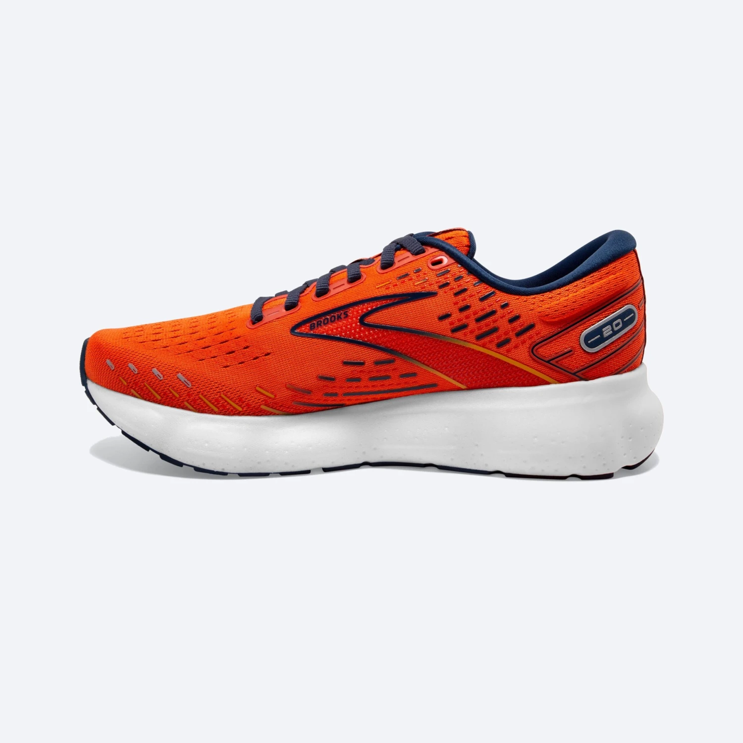 Brooks Mens Glycerin 20 - Orange/Titan/Flame - Neutral 3 Brooks Mens Glycerin 20 - Orange/Titan/Flame - Neutral - Image 3