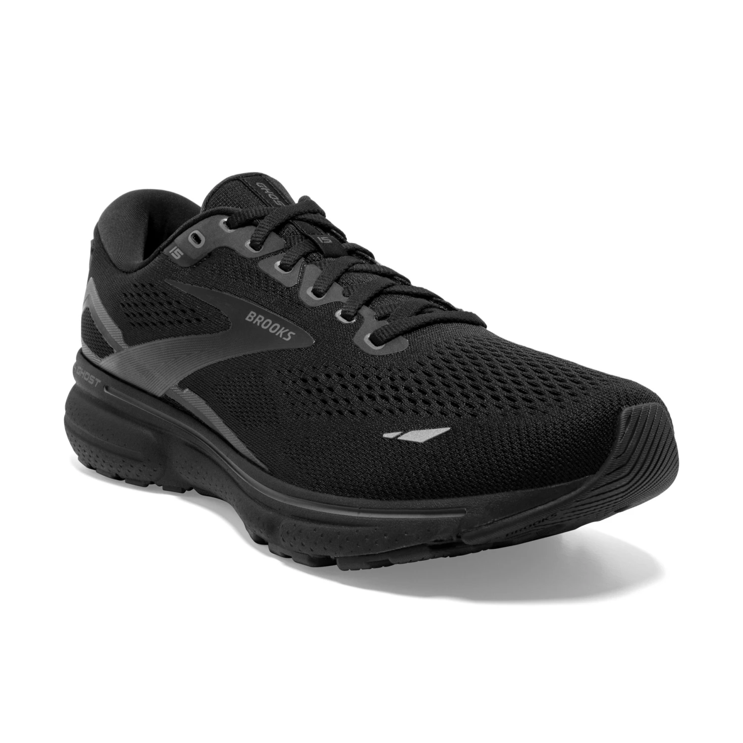 Brooks Mens Ghost 15 Extra Wide - 4E Width - Black/Black/Ebony - Neutral 3 Brooks Mens Ghost 15 Extra Wide - 4E Width - Black/Black/Ebony - Neutral - Image 3