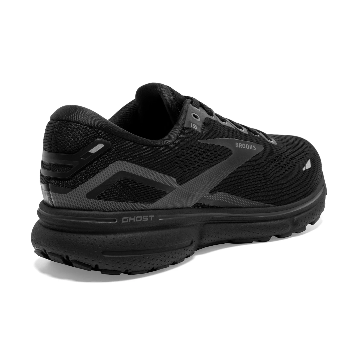 Brooks Mens Ghost 15 Extra Wide - 4E Width - Black/Black/Ebony - Neutral 4 Brooks Mens Ghost 15 Extra Wide - 4E Width - Black/Black/Ebony - Neutral - Image 4