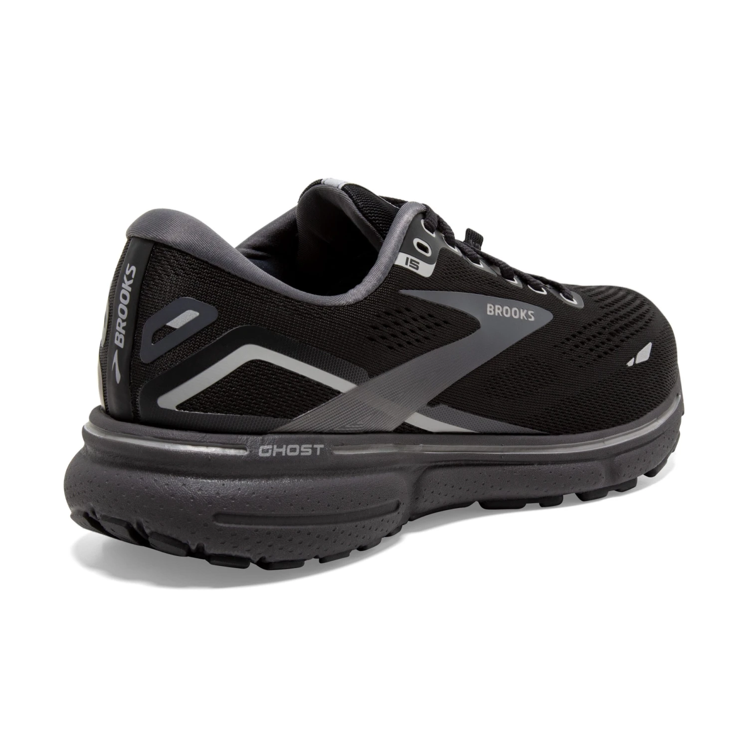 Brooks Mens Ghost 15 GTX - Black/Blackened Pearl/Alloy - Neutral 4 Brooks Mens Ghost 15 GTX - Black/Blackened Pearl/Alloy - Neutral - Image 4