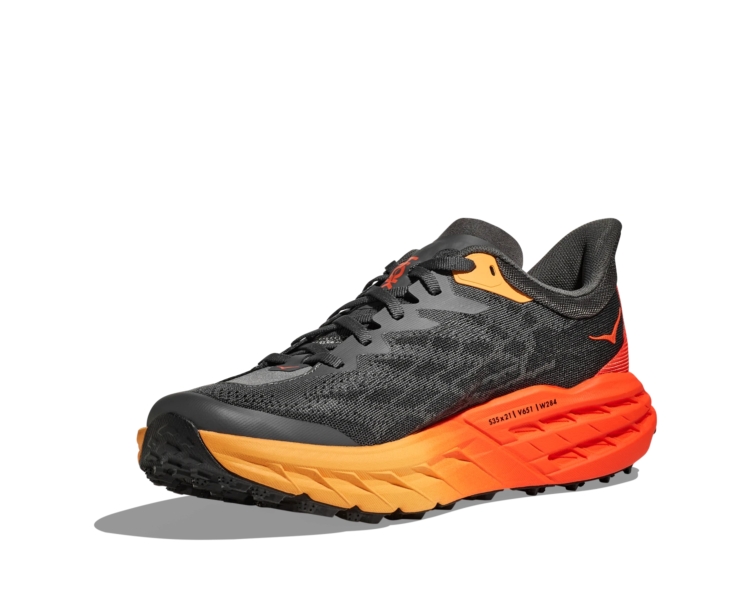 Hoka Mens Speedgoat 5 Wide - 2E Width - Castlerock/Flame - Trail 5 Hoka Mens Speedgoat 5 Wide - 2E Width - Castlerock/Flame - Trail - Image 5