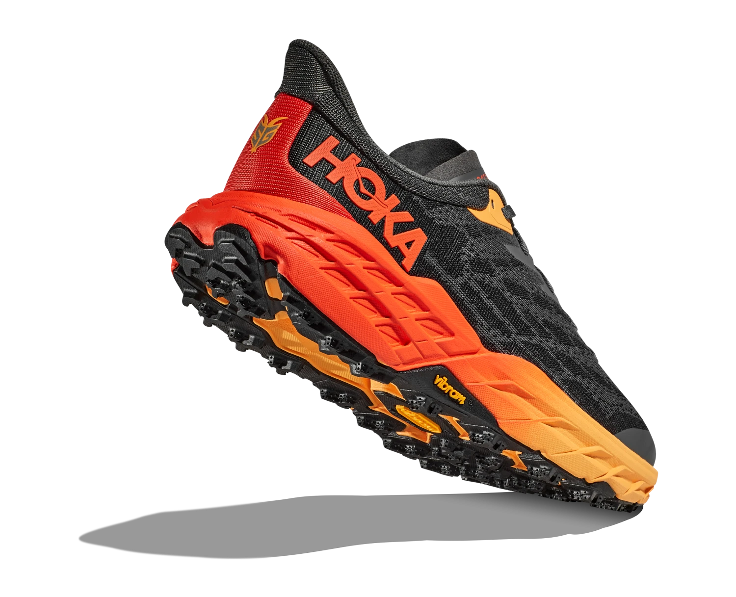 Hoka Mens Speedgoat 5 Wide - 2E Width - Castlerock/Flame - Trail 3 Hoka Mens Speedgoat 5 Wide - 2E Width - Castlerock/Flame - Trail - Image 3