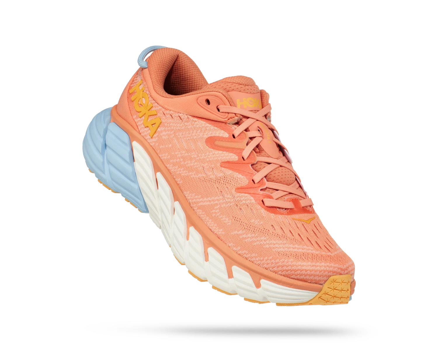 Hoka Womens Gaviota 4 - Shell Coral/Peach Parfait - Stability 3 Hoka Womens Gaviota 4 - Shell Coral/Peach Parfait - Stability - Image 3