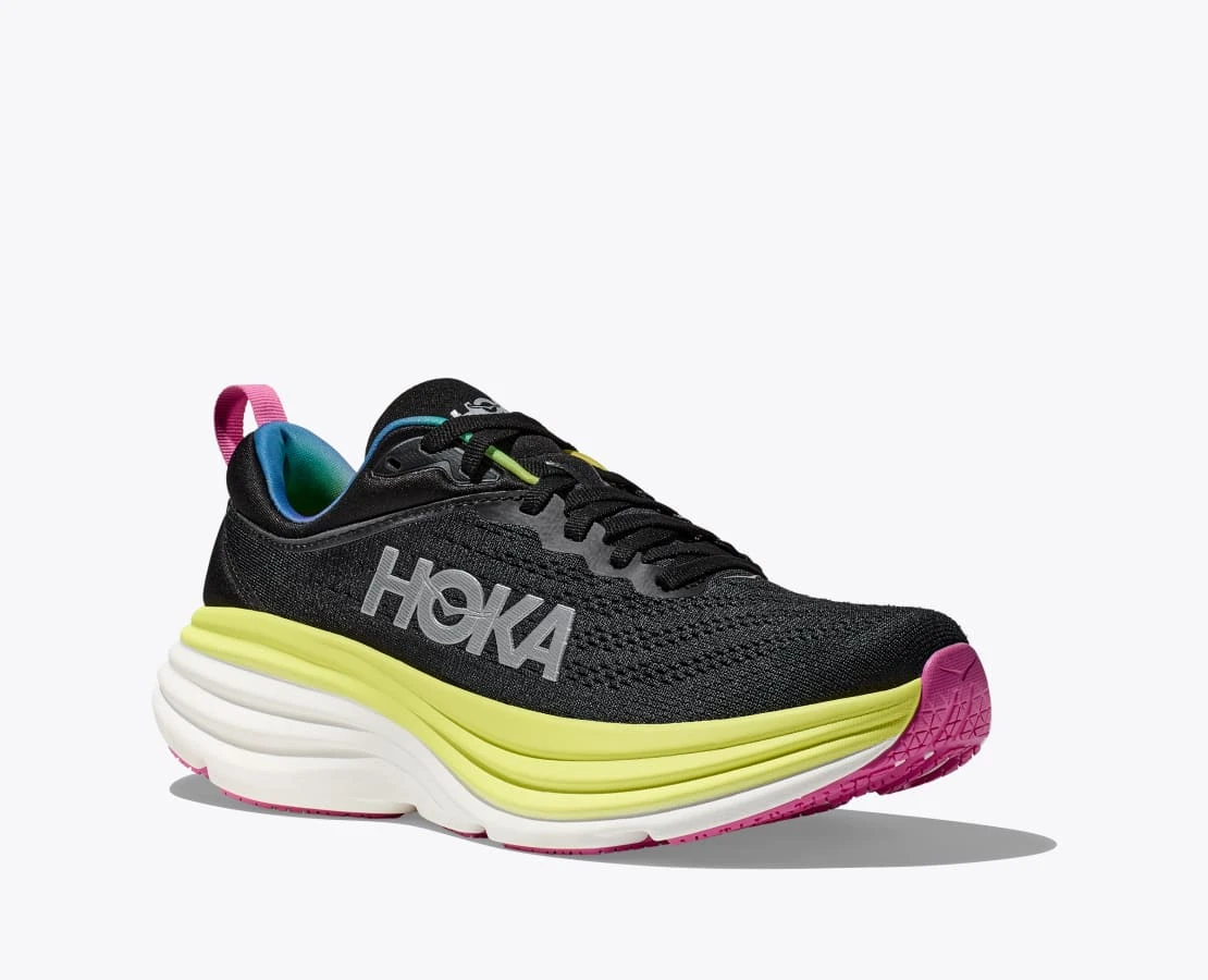 Hoka Mens Bondi 8 - Black/Citrus Glow - Neutral 7 Hoka Mens Bondi 8 - Black/Citrus Glow - Neutral - Image 7
