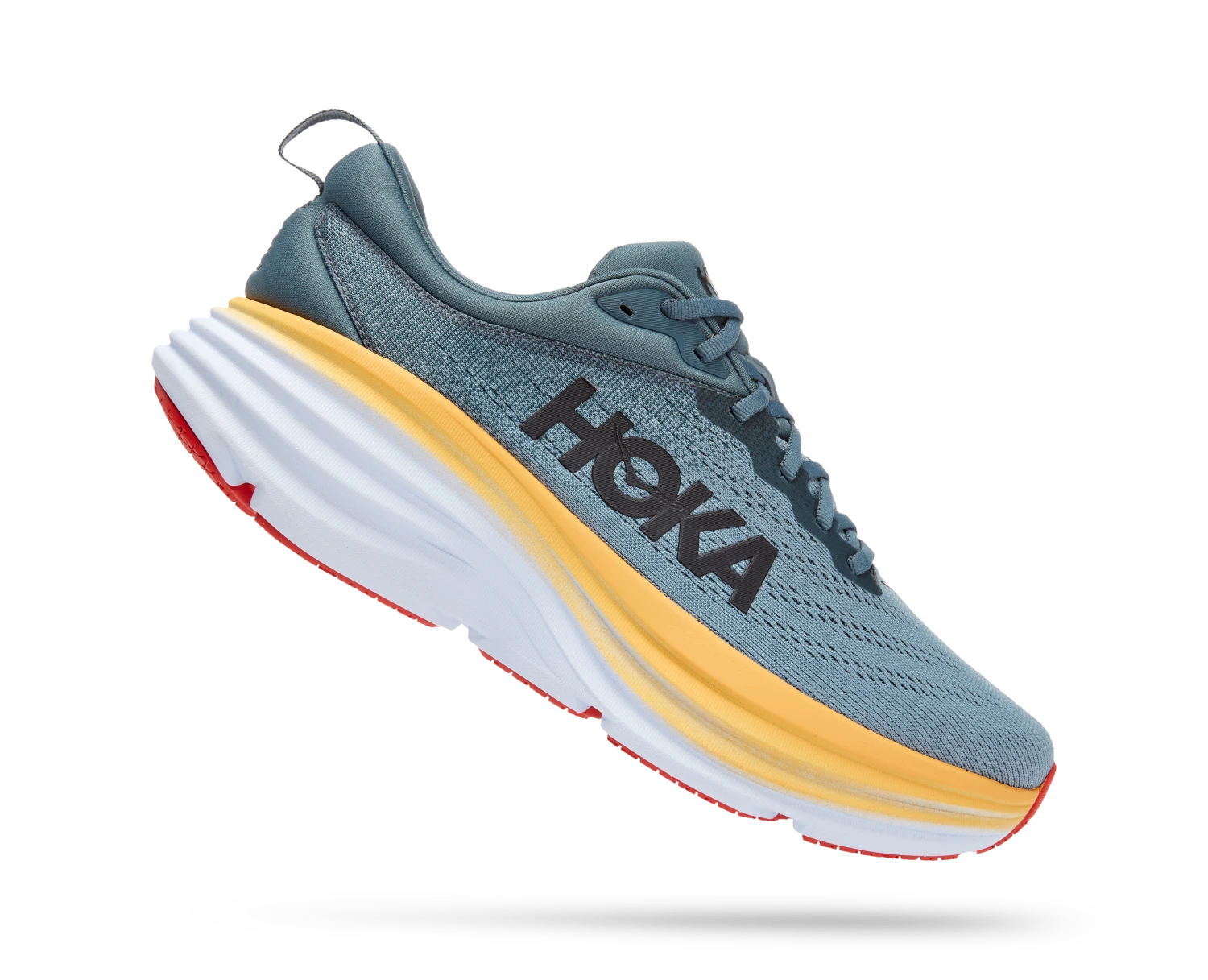 Hoka Mens Bondi 8 - Goblin Blue/Mountain Spring - Neutral 3 Hoka Mens Bondi 8 - Goblin Blue/Mountain Spring - Neutral - Image 3
