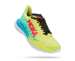 Hoka Mens Mach 5 - D Regular Width - Evening Primrose/Scuba Blue - Neutral -Sportswear 1127893 EPSB 1