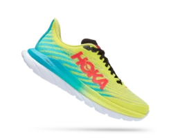 Hoka Mens Mach 5 - D Regular Width - Evening Primrose/Scuba Blue - Neutral -Sportswear 1127893 EPSB 2