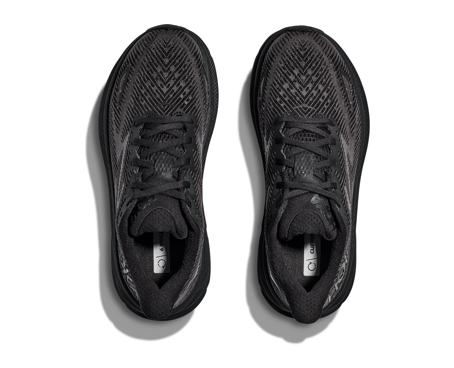 Hoka Mens Clifton 9 - Black/Black - Neutral 4 Hoka Mens Clifton 9 - Black/Black - Neutral - Image 4