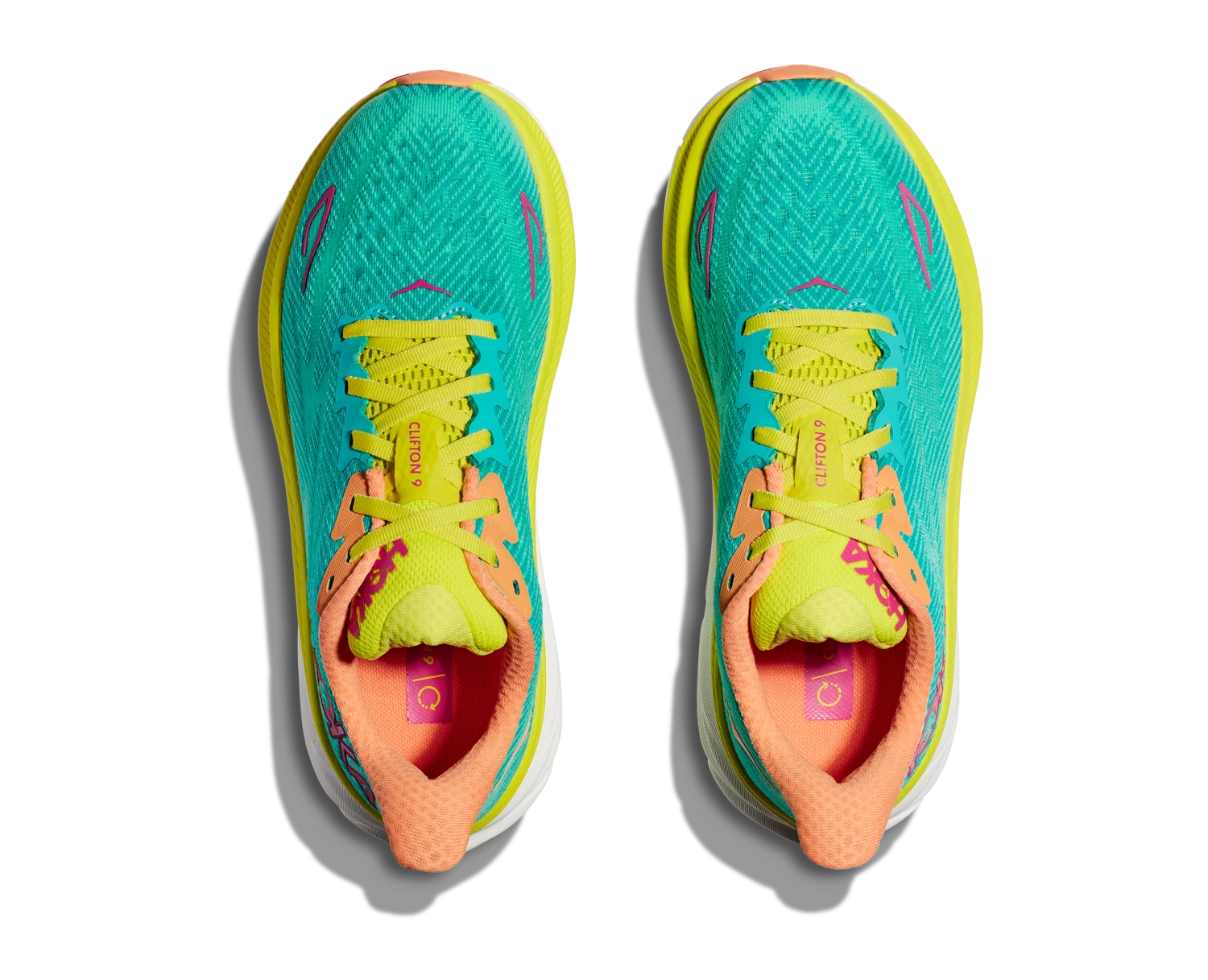 Hoka Mens Clifton 9 - Ceramic/Evening Primrose - Neutral 4 Hoka Mens Clifton 9 - Ceramic/Evening Primrose - Neutral - Image 4