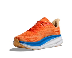 Hoka Mens Clifton 9 - Vibrant Orange/Impala - Neutral -Sportswear 1127895 VOIM 3