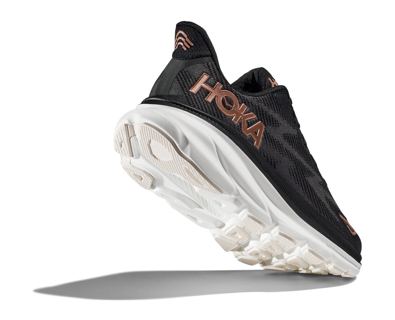 Hoka Womens Clifton 9 - Black/Rose Gold - Neutral 5 Hoka Womens Clifton 9 - Black/Rose Gold - Neutral - Image 5