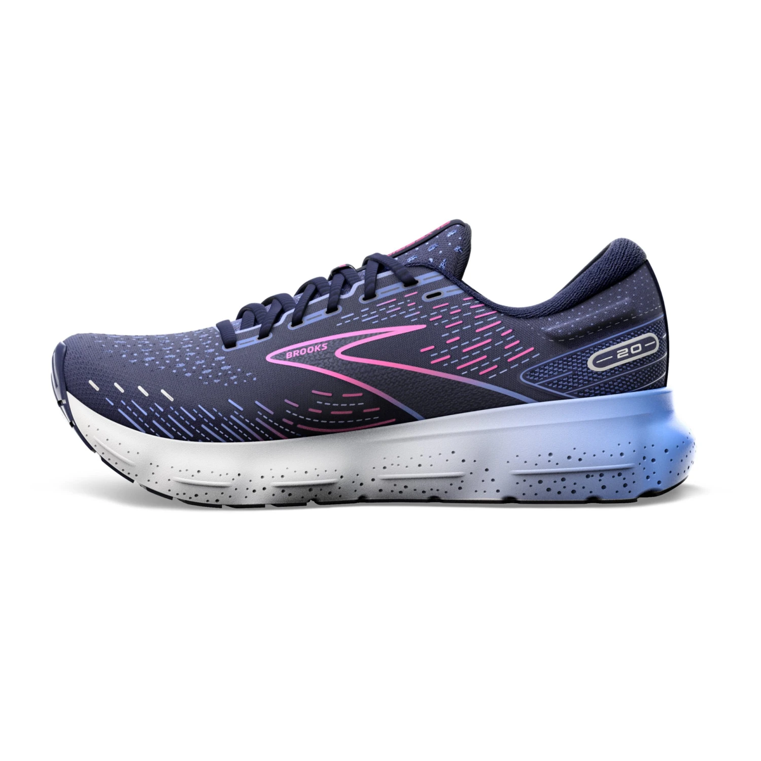 Brooks Womens Glycerin 20 - Peacoat/Blue/Pink - Neutral 5 Brooks Womens Glycerin 20 - Peacoat/Blue/Pink - Neutral - Image 5