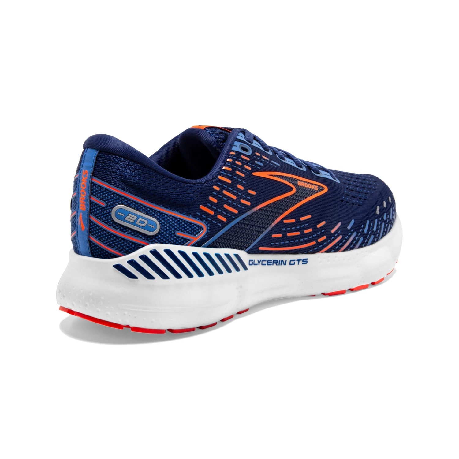 Shoes Brooks Mens Glycerin GTS 20 - Blue Depths/Palace Blue/Orange - Stability 3 Shoes Brooks Mens Glycerin GTS 20 - Blue Depths/Palace Blue/Orange - Stability - Image 3