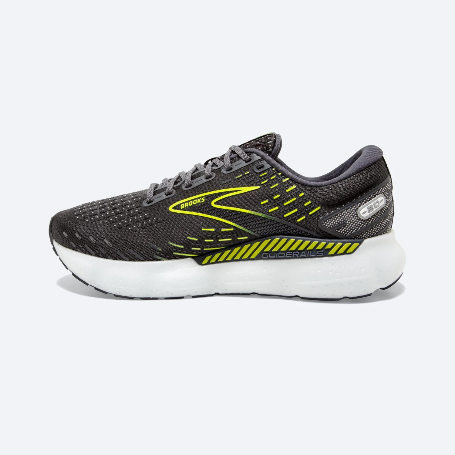 Brooks Womens Glycerin GTS 20 - Ebony/White/Nightlife - Stability 4 Brooks Womens Glycerin GTS 20 - Ebony/White/Nightlife - Stability - Image 4
