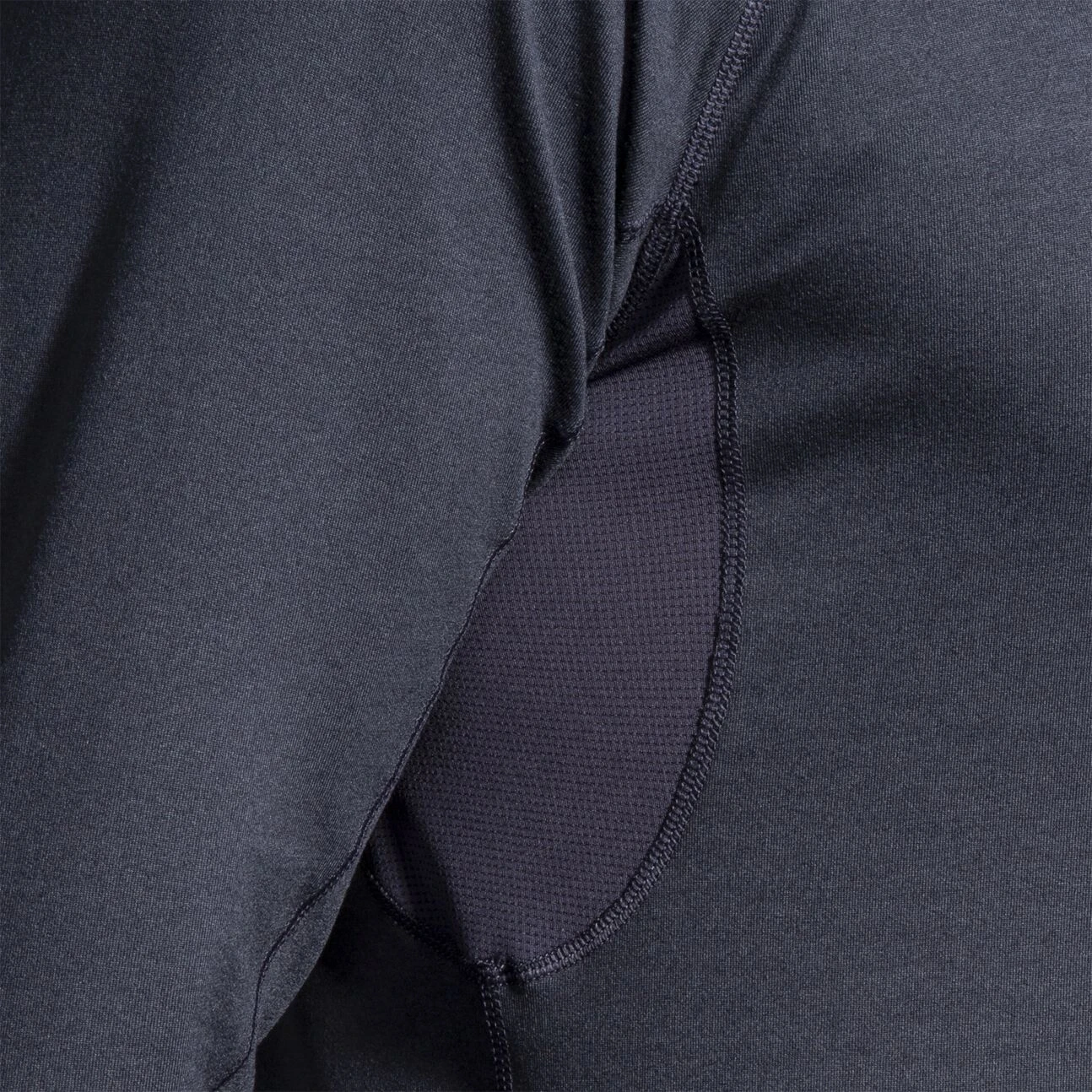 Brooks Mens Dash 1/2 Zip - Heather Concrete 5 Brooks Mens Dash 1/2 Zip - Heather Concrete - Image 5