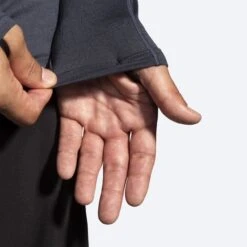 Brooks Mens Dash 1/2 Zip - Heather Concrete 13 Brooks Mens Dash 1/2 Zip - Heather Concrete -Sportswear 211298 008 d3 dash half zip mens long sleeve running shirt