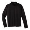 Brooks Mens Dash 1/2 Zip - Black