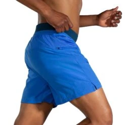 Brooks Mens Sherpa 7" 2-in-1 Short - Bluetiful/Indigo Rush 19 Brooks Mens Sherpa 7" 2-in-1 Short - Bluetiful/Indigo Rush -Sportswear 211333 435 MV Sherpa 7in 2in1 Short