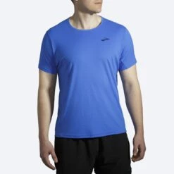 Brooks Mens Atmosphere Short Sleeve - Bluetiful -Sportswear 211383 434 mf atmosphere mens short sleeve running shirt