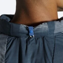 Brooks Mens Canopy Jacket - Indigo Rush Altitude Print 17 Brooks Mens Canopy Jacket - Indigo Rush Altitude Print -Sportswear 211385 406 d2 canopy jacket mens running jacket