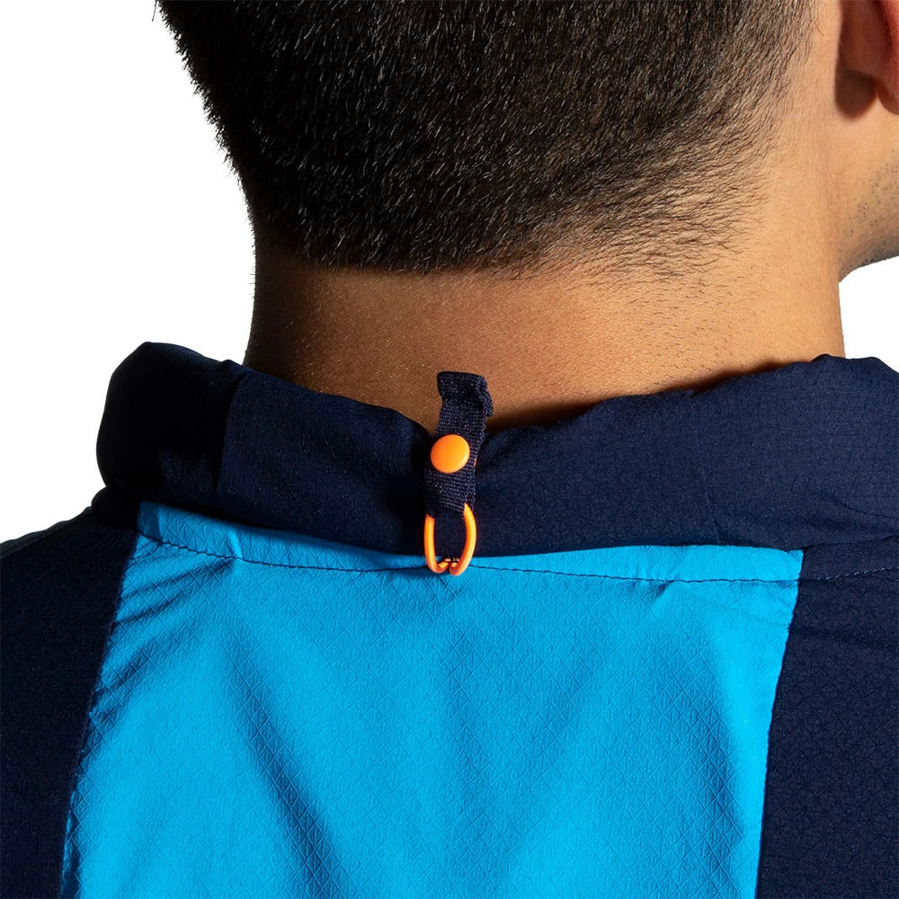 Brooks Mens Canopy Jacket - Navy/Spring Break/Pebble 4 Brooks Mens Canopy Jacket - Navy/Spring Break/Pebble - Image 4