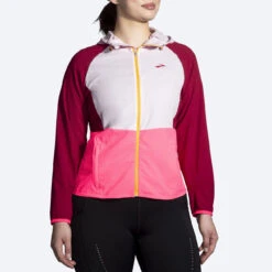 Brooks Womens Canopy Jacket - Razzmatazz/Quartz/Hyper Pink 13 Brooks Womens Canopy Jacket - Razzmatazz/Quartz/Hyper Pink -Sportswear 221521 633 mf canopy jacket womens running jacket
