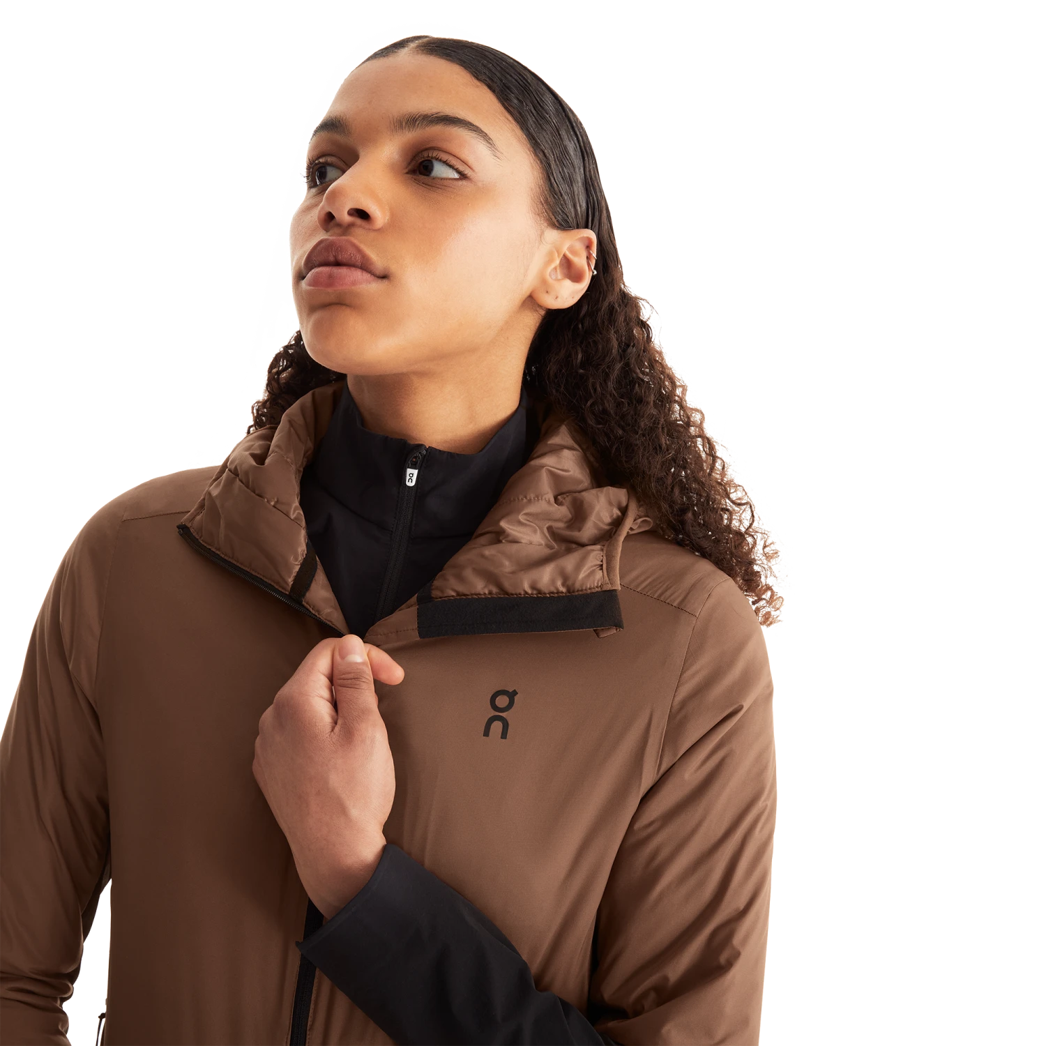 On Running ON Womens Insulator Jacket - Cocoa/Black 5 On Running ON Womens Insulator Jacket - Cocoa/Black - Image 5