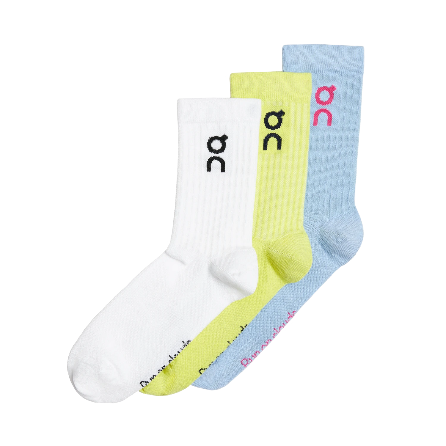 On Running On Logo Sock 3-Pack Unisex - Zest/Stratosphere 1 On Running On Logo Sock 3-Pack Unisex - Zest/Stratosphere