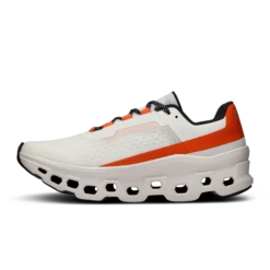 On Running ON Womens Cloudmonster - Undyed-White/Flame -Sportswear 61.98083 cloudmonster fw23 undyed white flame w g4