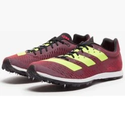 Adidas Mens XCS Cross Country Spikes - Wine/Signal Green -Sportswear 8751928A 4708 4F05 926E FA3FE6BAA751