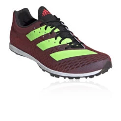 Adidas Mens XCS Cross Country Spikes - Wine/Signal Green -Sportswear ADI13478 1000 4