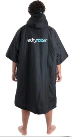 Dryrobe Advance Short Sleeve - Black/Blue 5 Dryrobe Advance Short Sleeve - Black/Blue -Sportswear AdultSSBlackBlue2