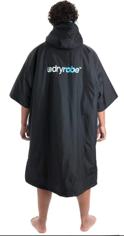 Dryrobe Advance Short Sleeve - Black/Blue 3 Dryrobe Advance Short Sleeve - Black/Blue - Image 3