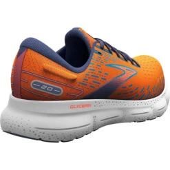 Brooks Mens Glycerin 20 - Orange/Crown Blue/Blue - Neutral -Sportswear Brooks Glycerin 20 110382 1D870 back