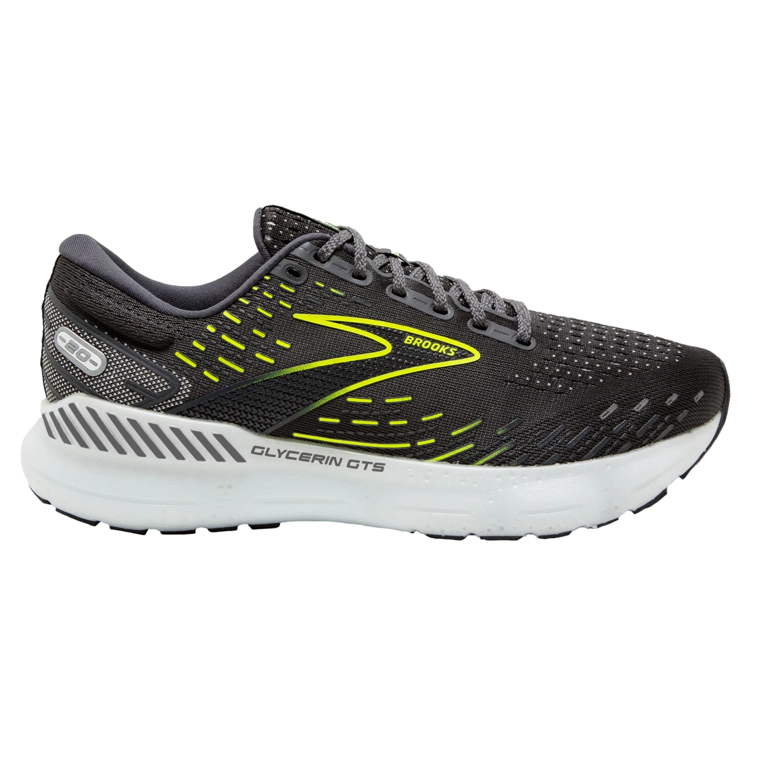 Brooks Womens Glycerin GTS 20 - Ebony/White/Nightlife - Stability 1 Brooks Womens Glycerin GTS 20 - Ebony/White/Nightlife - Stability