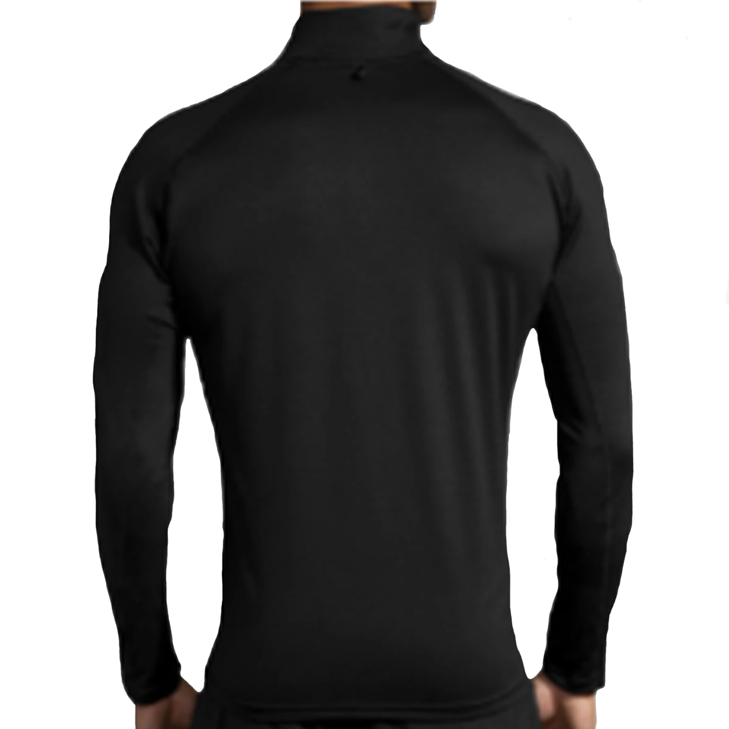 Brooks Mens Dash 1/2 Zip - Black 2 Brooks Mens Dash 1/2 Zip - Black - Image 2
