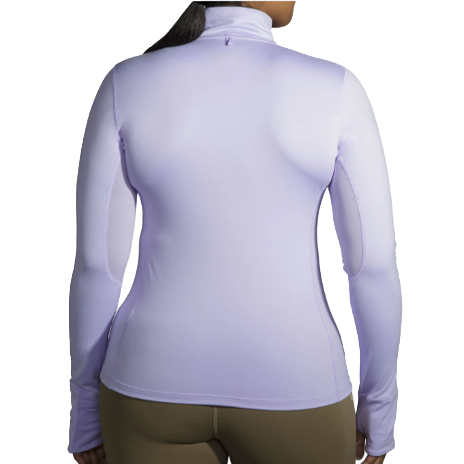Brooks Womens Dash 1/2 Zip - Violet Dash 2 Brooks Womens Dash 1/2 Zip - Violet Dash - Image 2