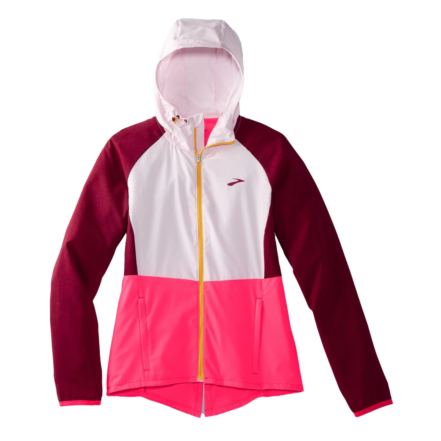 Brooks Womens Canopy Jacket - Razzmatazz/Quartz/Hyper Pink 1 Brooks Womens Canopy Jacket - Razzmatazz/Quartz/Hyper Pink