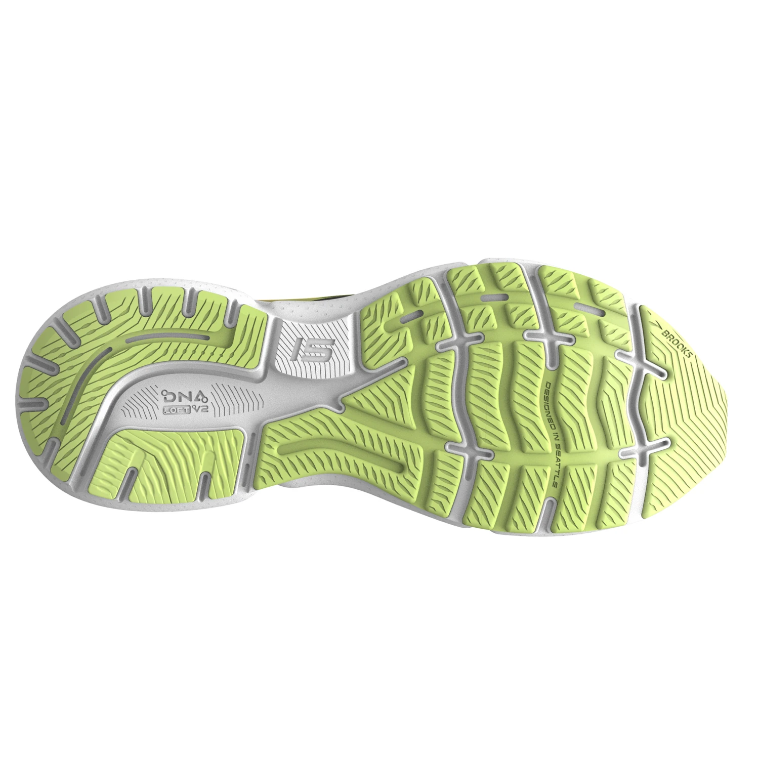 Brooks Womens Ghost 15 - Black/Ebony/Sharp Green - Neutral 2 Brooks Womens Ghost 15 - Black/Ebony/Sharp Green - Neutral - Image 2