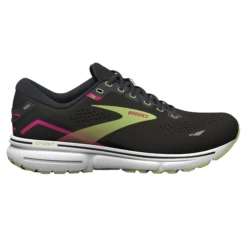 Brooks Womens Ghost 15 - Black/Ebony/Sharp Green - Neutral