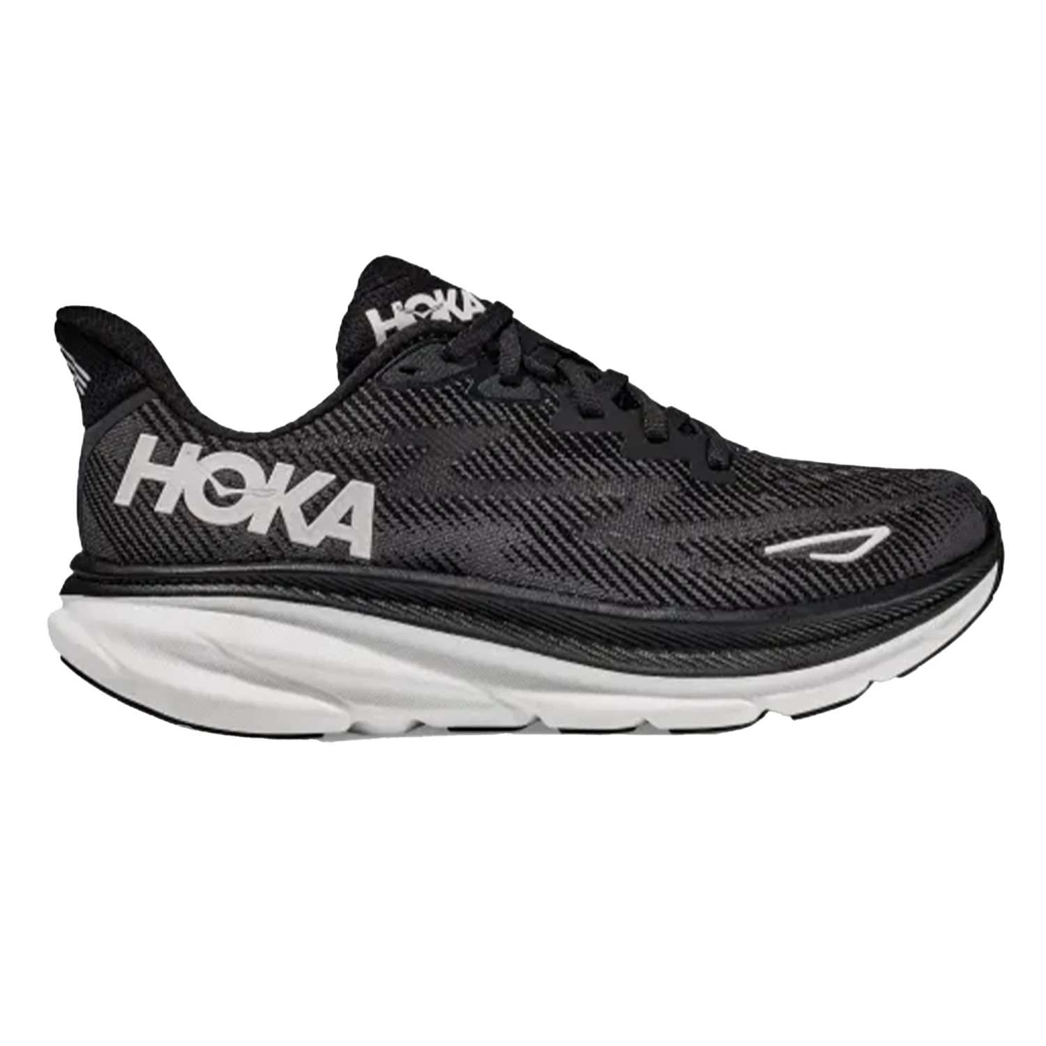 Hoka Womens Clifton 9 - Black/White - Neutral 1 Hoka Womens Clifton 9 - Black/White - Neutral