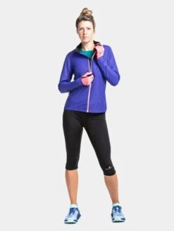 RonHill Womens Tech LTW Jacket - Indigo/Blush -Sportswear RH 006020 Womens Tech LTW Jacket RH 0914 Indigo Blush Front 6986