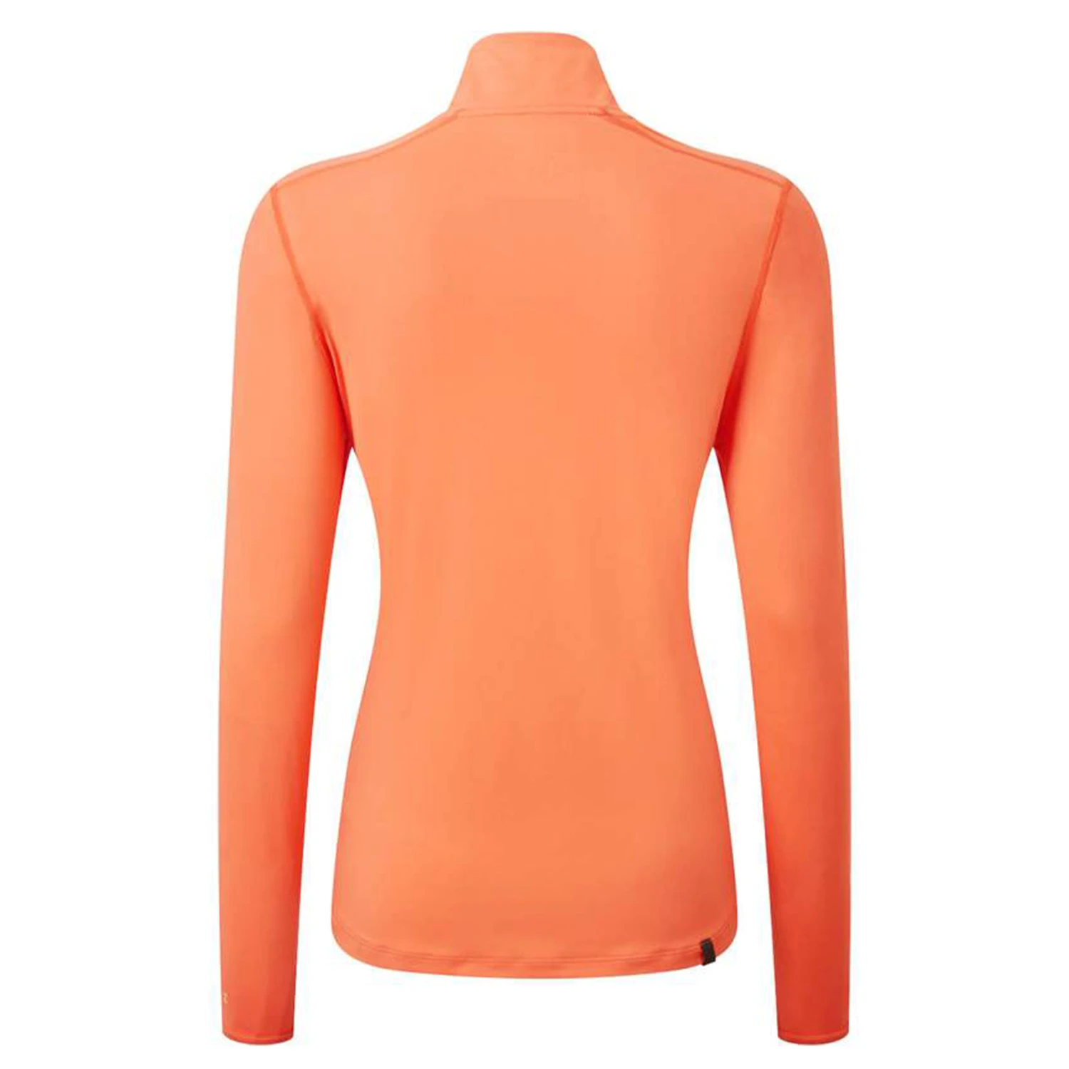 RonHill Womens Tech Thermal 1/2 Zip Tee - Peach/Lemongrass 2 RonHill Womens Tech Thermal 1/2 Zip Tee - Peach/Lemongrass - Image 2