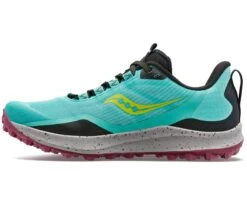 Saucony Womens Peregrine 12 - Cool Mint/Acid - Trail -Sportswear S10737 26 2