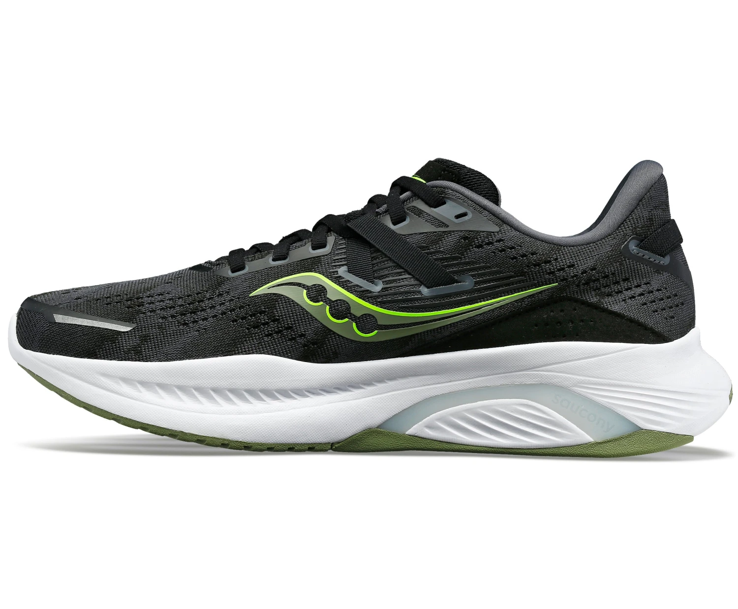 Saucony Mens Guide 16 - Black/Glade - Stability 3 Saucony Mens Guide 16 - Black/Glade - Stability - Image 3