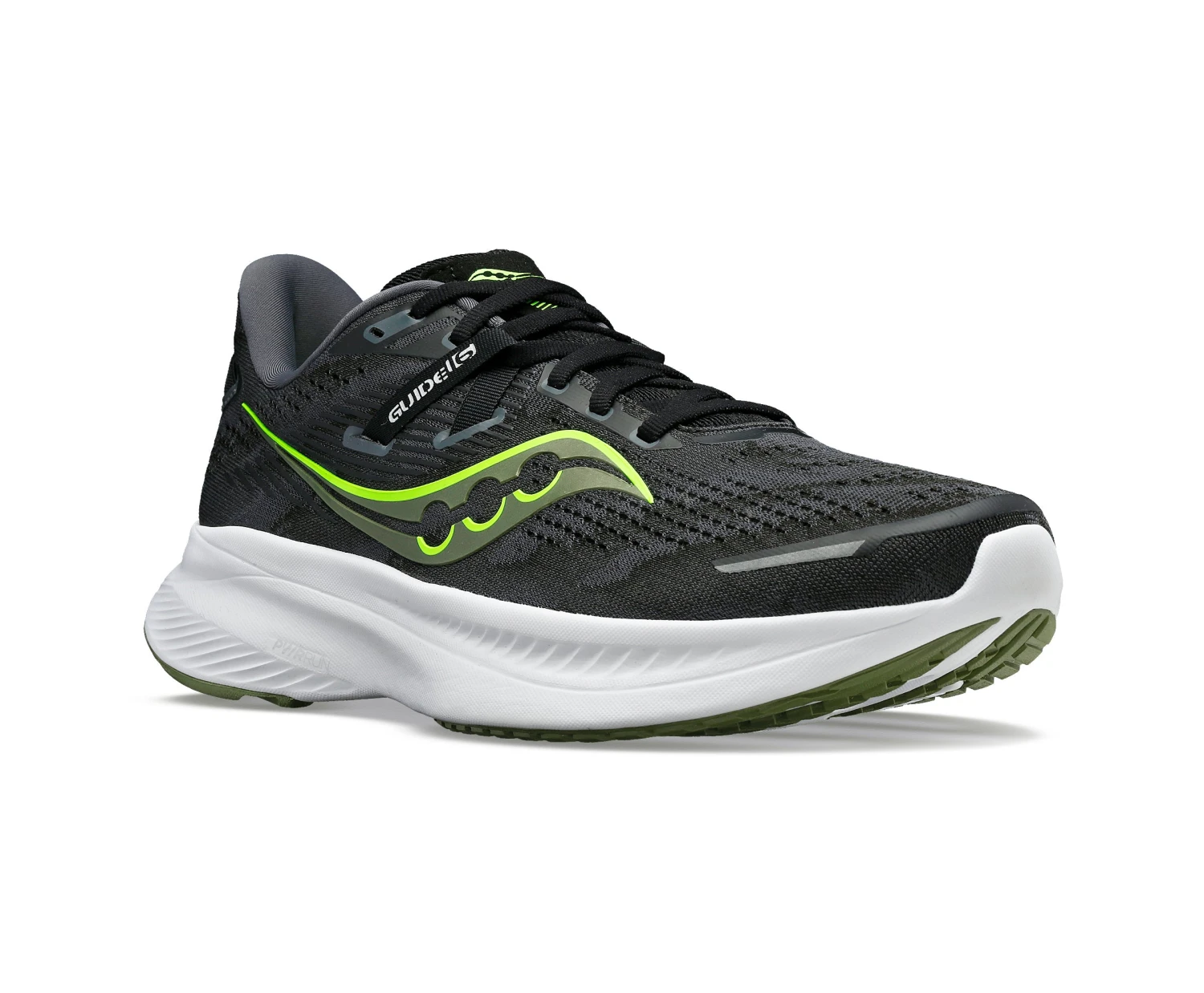 Saucony Mens Guide 16 - Black/Glade - Stability 5 Saucony Mens Guide 16 - Black/Glade - Stability - Image 5