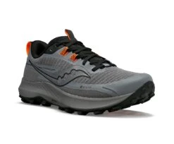 Saucony Mens Peregrine 13 GTX - Gravel/Black - Trail -Sportswear S20841 05 5